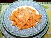 Penne In Orange Bell Pepper Cream Sauce